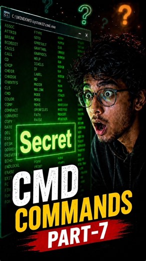 Windows CMD Hacks 🔥 Part 7 #shorts #pc #cmd