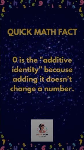 Title: Why 0 is the "Additive Identity"! #MathFacts #shorts