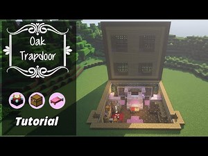 Minecraft: How To Build a Oak Trapdoor House | Tutorial