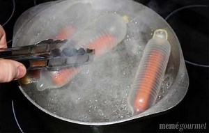 How to Sous Vide wieners with a condom