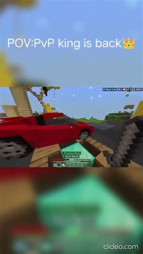 Car in Minecraft Bed Wars?!!😱..If u want this mod, dm personally.#minecraft #shorts #trending