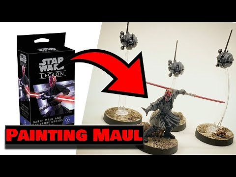 Darth Maul painting TUTORIAL Quick and Easy - A STAR WARS LEGION miniature painting guide