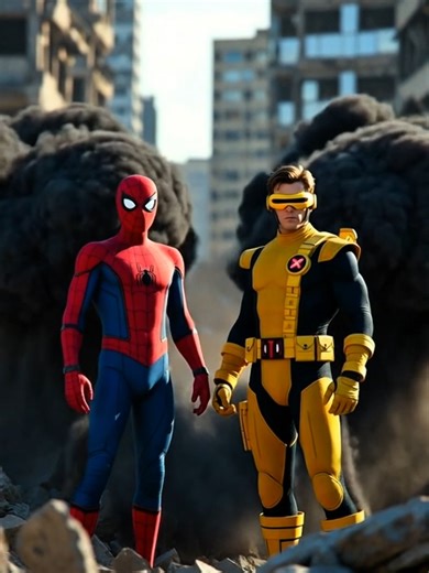 Spiderman X Cyclops #marvel #xmen #spiderman #cyclops #superhero