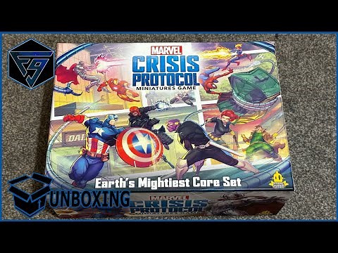 Unboxing Marvel Crisis Protocol Earth's Mightiest Core Set