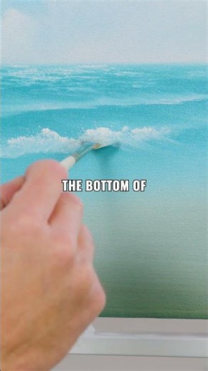 Gentle ocean waves with Nicholas Hankins #paintingtutorial #art #bobross #paintlikebobross