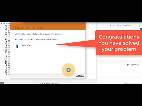MTP Driver installation