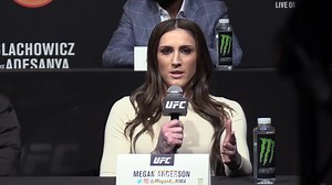 15K views · 117 reactions | Megan Anderson on what she brings to the table in her fight against Amanda Nunes: "I feel like I'm the true first featherweight that she's fought that brings a lot of power." | MMA Fighting | Facebook