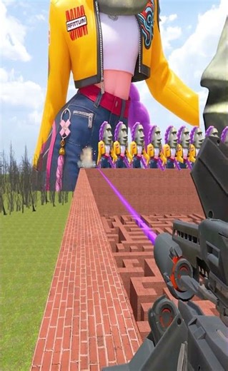 Rumi Stone and Moai From Small To Giant In Maze EP. 5 #shorts