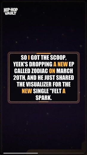 Yeek Announces New EP 'Zodiac' Shares New Video "Felt A Spark" #shorts