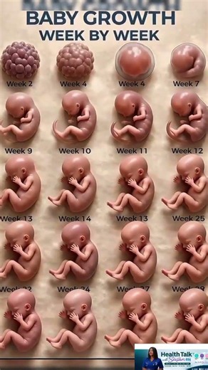 Pregnancy development week by week #pregnancy