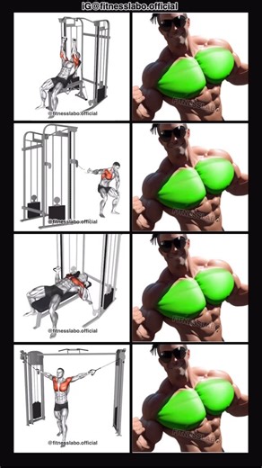 𝗙𝗜𝗧𝗡𝗘𝗦𝗦𝗟𝗔𝗕𝗢 | ✅ Chest Workout using Cable Machine ① Incline Press ② One Arm Fly ③ Chest Press ④ Cable Crossover 3 sets 12-15 reps #fitness #gym... | Instagram