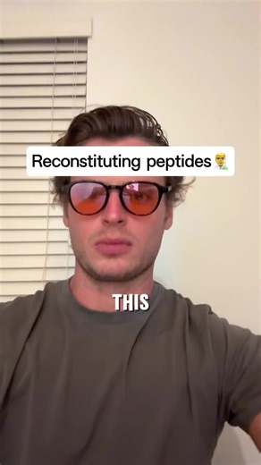 PEPTIDES 👨‍🔬🔬🧬 If you’re going to experiment with them, you should absolutely know how to reconstitute them properly. In this video, I am reconstituting a vial of BPC 157, aka “the healing peptide,” which I will be making another post about soon, so follow along if you’re interested in seeing more.
