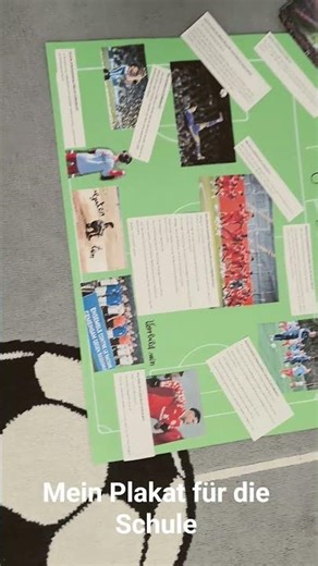 Mein selbst gebasteltes Plakat für die Schule
