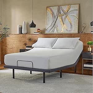 Serta baselogic Level 3 Adjustable Base Bed Frame - King - Head & Foot Adjustability, Wireless Remote, Zero-Gravity and 3 Memory Presets, Single Massage Setting, and USB A&C Charging Ports