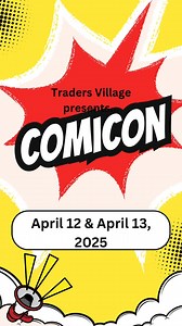 💥Houston, are you ready?💥 This weekend, Traders Village Houston transforms into a comic paradise for COMICON! Enjoy live performances, explore endless collectibles, comics, and other treasures! Plus live voice actors, cosplayers, TMNTs will be in attendance!​ Don't miss out!🦹‍♂️🦸‍♀️ 📅 Join us on April 12–13 from 10am-5pm. 📍 Traders Village Houston #Shoplocal #TradersVillage #WeekendAdventures #thingstodoinHouston #comicon #comiconhouston | Traders Village Houston