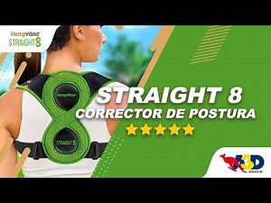 Corrector de postura de espalda para mujer y hombre Straight 8 💪| A3D