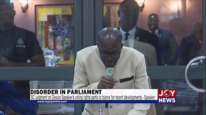 Alban Bagbin: Supreme Court judgment on Deputy Speaker's voting rights partly to blame for recent developments #JoyNews | Joy 99.7 FM