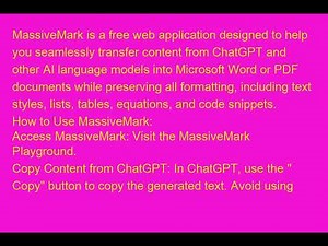 ChatGPT Assignment Hack: Convert to Word & PDF - Massive Mark Boost!
