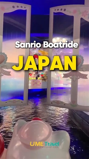 You travel to Japan to.experience Sanrio Puroland & the iconic boat ride!