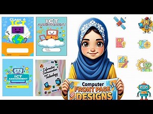 Front Page Design for Computer Projects|Computer(ICT) Assignment Front Page Design Ideas|Title Page