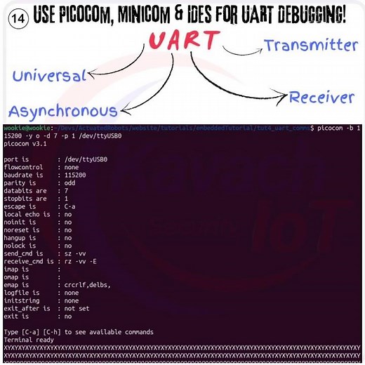 14. 💻 Picocom, Minicom & IDEs for UART Communication 💻