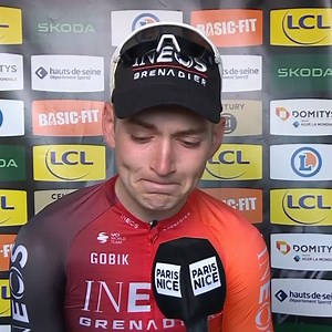 70K views · 2.6K reactions | An emotional Magnus Sheffield reacts to his FIRST WorldTour victory at Paris-Nice. ❤️ | NBC Sports Cycling | Facebook