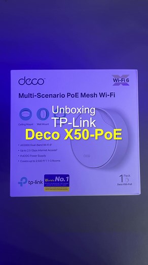 Unboxing the Deco X50-PoE by TP-Link