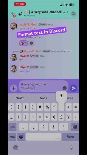 Format text in Discord #discord #markdown #roblox