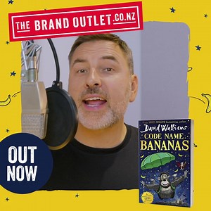 🍌🪂🐵🍌🙈🍌🙉🍌 OUT NOW!! Code Name Bananas is an action-packed, laugh-out-loud adventure for all the family. @dwalliams at this best! . Shop now www.thebrandoutlet.co.nz | brands.co.nz