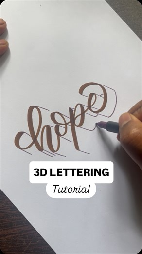 Niranjan P | Easy 3D Lettering process Tutorial that you can try. Comment ‘3D’ for much such 3D Tutorials Keywords: Lettering 3D 3D Lettering 3D... | Instagram