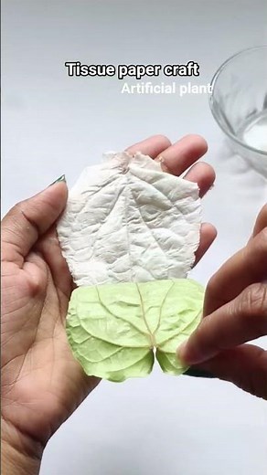 Tissue Paper Anthurium Plant ☘️|Beautiful plant pot craft for home 🏠 decor.#diy #tissuepapercraft