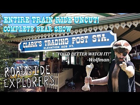 CLARK'S TRADING POST | Full Train Ride & Bear Show | 2023 Park Tour Vlog | Lincoln, NH | NEX 10