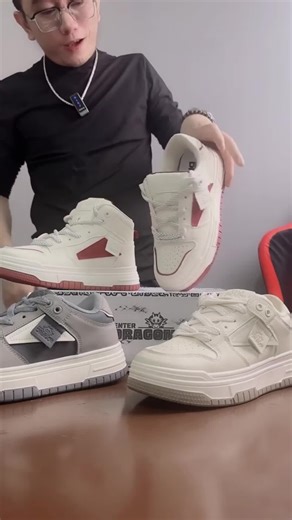 [Mở Bán] Giày thể thao sneaker nam nữ Enter Dragon De Monaco White Red 2025 (Tăng 1 size so với giày thông thường)