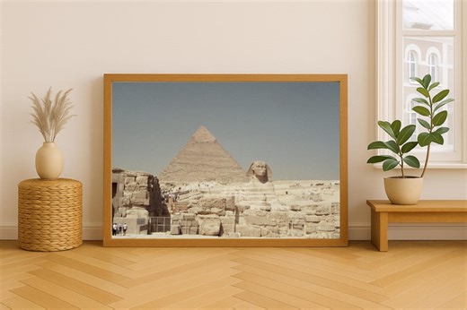 Egypt Pyramid Wall Art – Giza Pyramids Historic Architecture 35mm Film Photography Print - Etsy