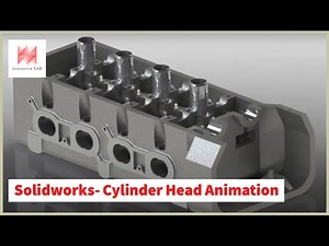 3D Modelling- Cylinder Head Animation & Renders