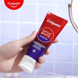 Secret’s out! 💜 Say hello to our first-ever Purple Whitening toothpaste! #HelloPurple #ColgatePurple C0070P090324C | Colgate
