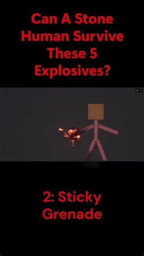 Can A Stone Human Survive These 5 Explosives?
