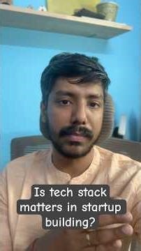 Is tech stack really matters? #startup #techstack