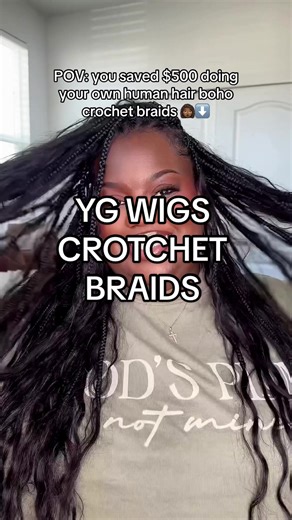 DIY Human Hair Crochet Braids Tutorial