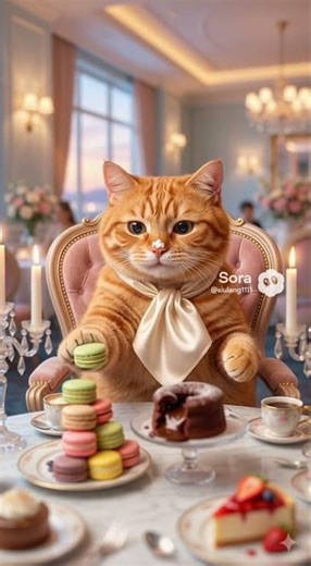 ASMR Sound of Cat eating Sweets #cat #asmr #pets #funny #funnycats