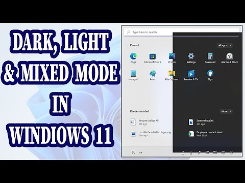 How To Change Color Appearance Of Apps and Windows To Dark, Light Or Mixed Mode In Windows 11