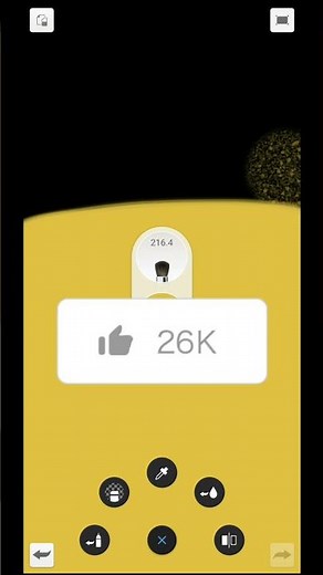 How to make original Gold color in autodesk sketchbook mobile🤔💛|(digitalart)✏tips & tricks- #Shorts