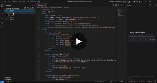 #cognifyz #cognifyztech #cognifyztechnologies #webdevelopment #internship #frontend #javascript #html #css | Keshav G K