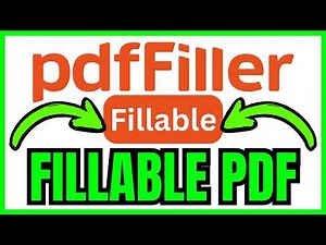 How To MAKE A PDF FILLABLE In PDFfiller (QUICK & EASY) 2026
