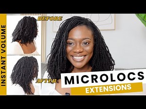 Get Instant Inches! 4B/4C Microloc Extensions Install + Review | ‪@curlsqueenofficial‬