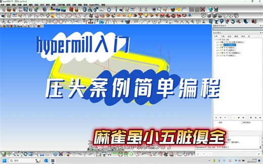 Hypermill入门，压头案例简单编程