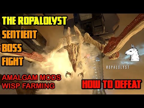 Let's Play Warframe - The Ropalolyst Boss Fight on Jupiter (Amalgam Mods, Wisp Farm)
