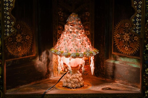 Handmade Seashell Table Lamp: Coastal Nautical Beach Accent Light - Etsy