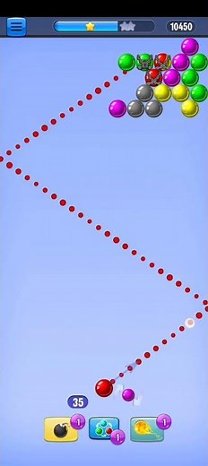 Bubble Shooter Gameplay 🎯 Perfect Combo Shot! Most Satisfying Level Clear 🤯 #Shorts