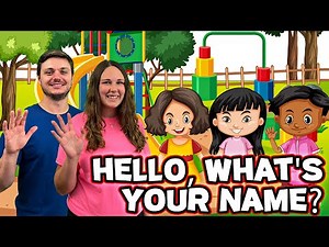 Hello, What's Your Name? (with Lyrics) | Original Fun Kids Song | Sign Language | Social Skills